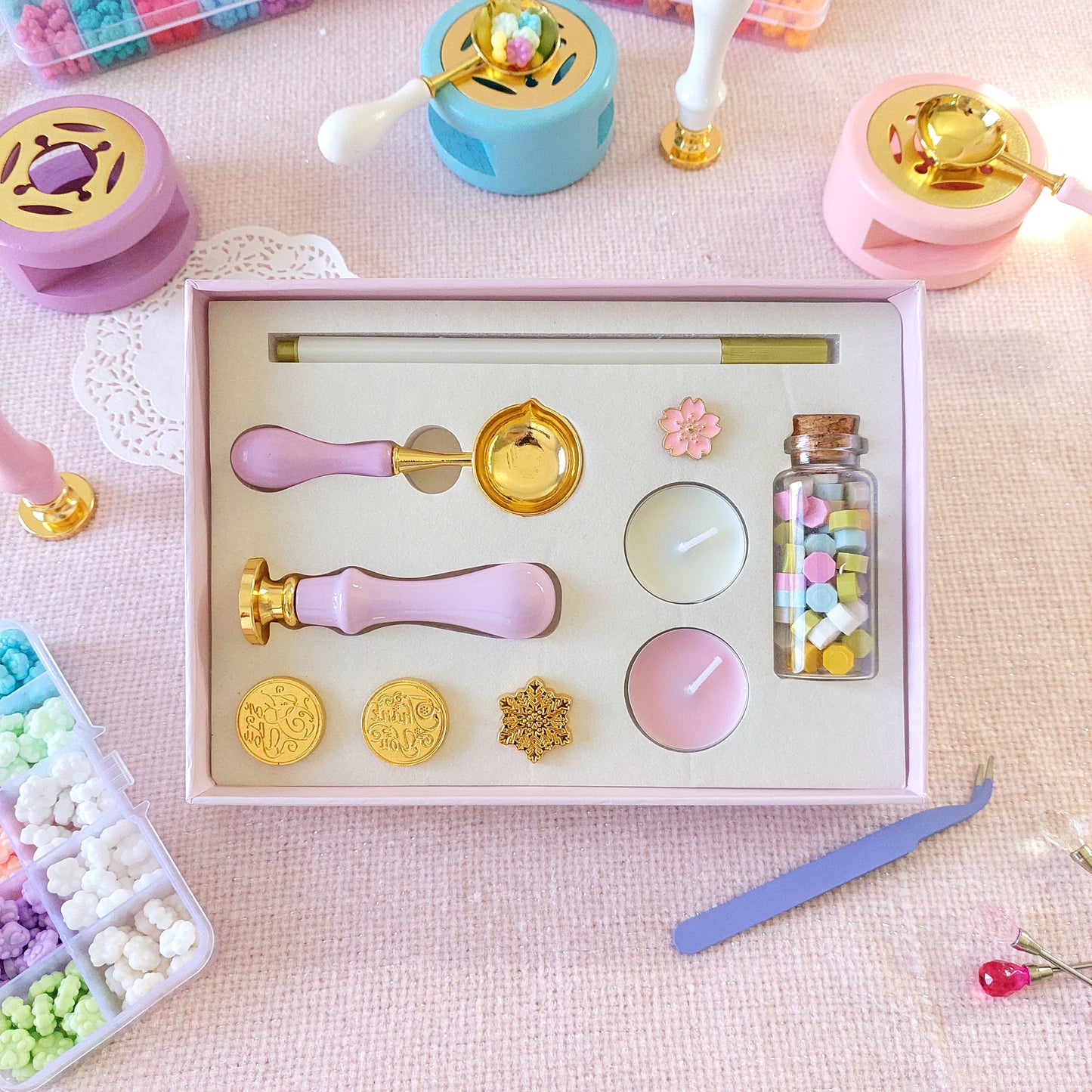 Wax Seal Set with Bonus Furnace - The Kawaii Nest