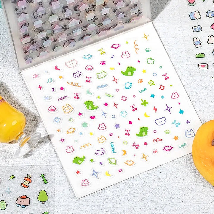 1600 mini sticker deco books graffiti example