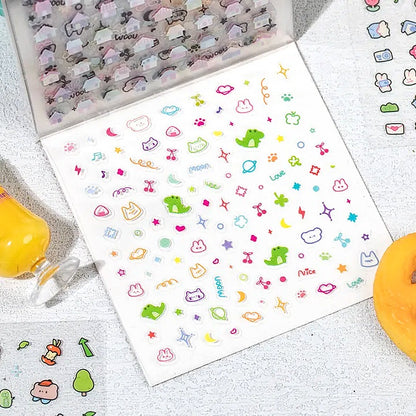 1600 mini sticker deco books graffiti example