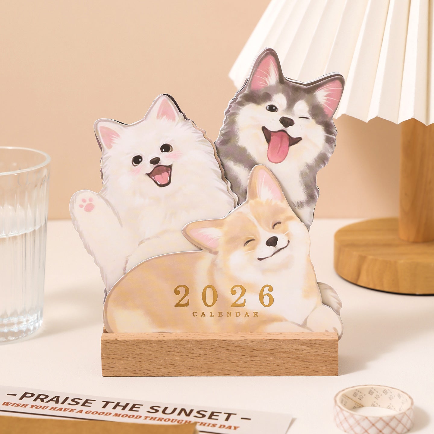 2026 Meow & Woof Desktop Calendars - The Kawaii Nest