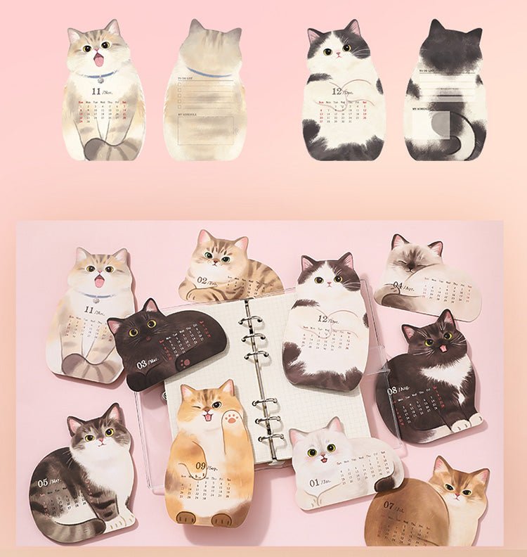 2026 Meow & Woof Desktop Calendars - The Kawaii Nest