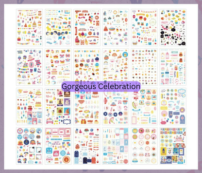 24 Page Book of Beautiful Washi Stickers - The Kawaii Nest