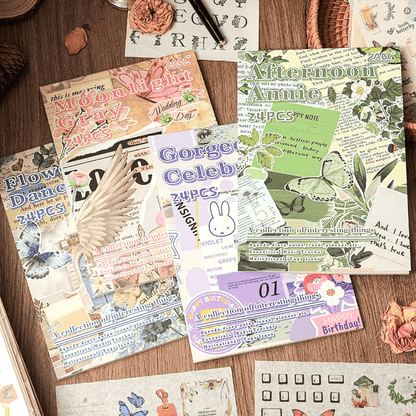 24 Page Book of Beautiful Washi Stickers - The Kawaii Nest