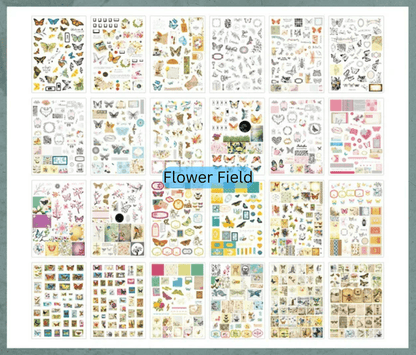 24 Page Book of Beautiful Washi Stickers - The Kawaii Nest