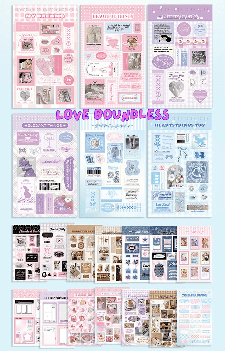 32 Page Deco Sticker Books - The Kawaii Nest