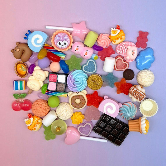 90g Mystery Pack – 50+ Resin Charms - The Kawaii Nest