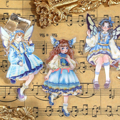 Aesthetic Holographic Lined Stickers ~ Fairy Series - The Kawaii Nest