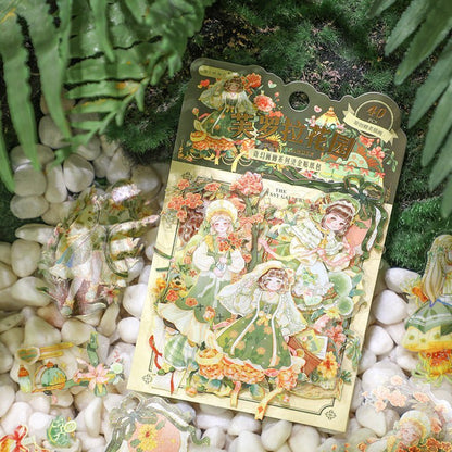 Aesthetic Holographic Lined Stickers ~ Fairy Series - The Kawaii Nest