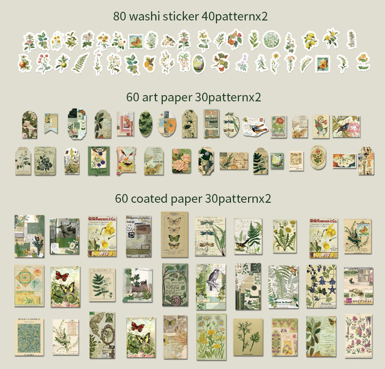 Journal Scrapbook Packs ~ 200 Pieces