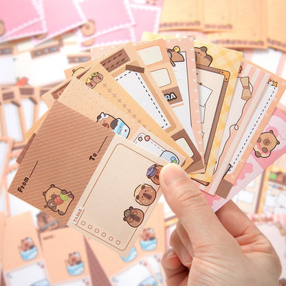 Capybara & Panda Washi Tape, Sticker and Notepaper Sets - The Kawaii Nest