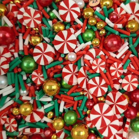 Christmas Candy Polymer Sprinkle Mix - The Kawaii Nest