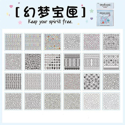 Compact Mini Deco Sticker Book – 1600+ P.E.T Stickers - The Kawaii Nest