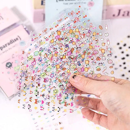 Compact Mini Deco Sticker Book – 1600+ P.E.T Stickers - The Kawaii Nest