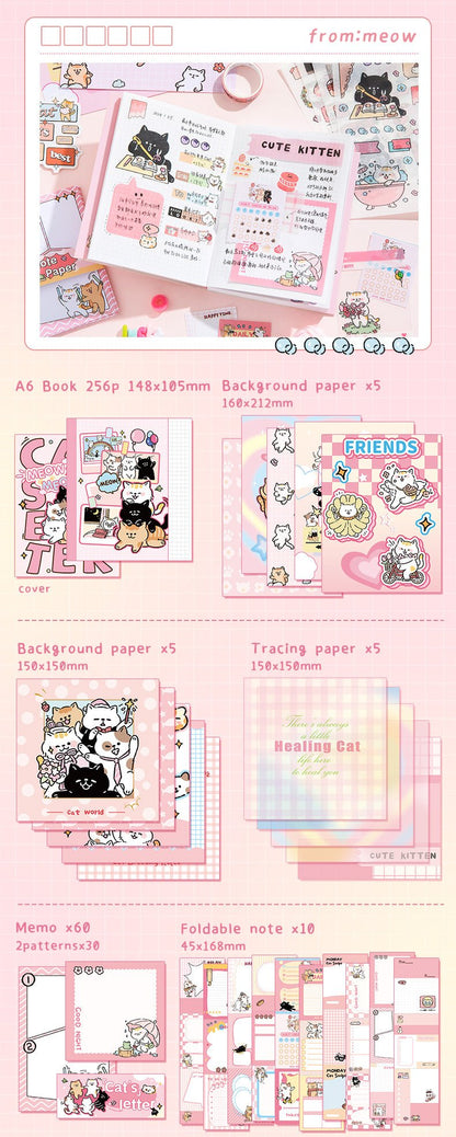 Cute Cat Journal Gift Set - The Kawaii Nestjournals