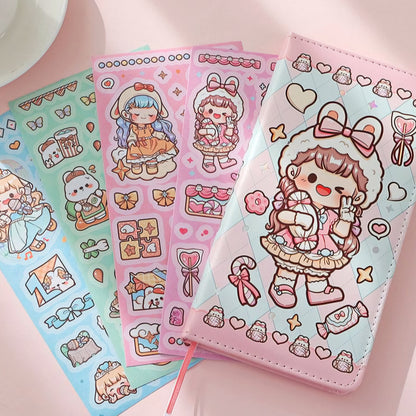 Cute Puffy Grid Journal / Notebook - The Kawaii Nest
