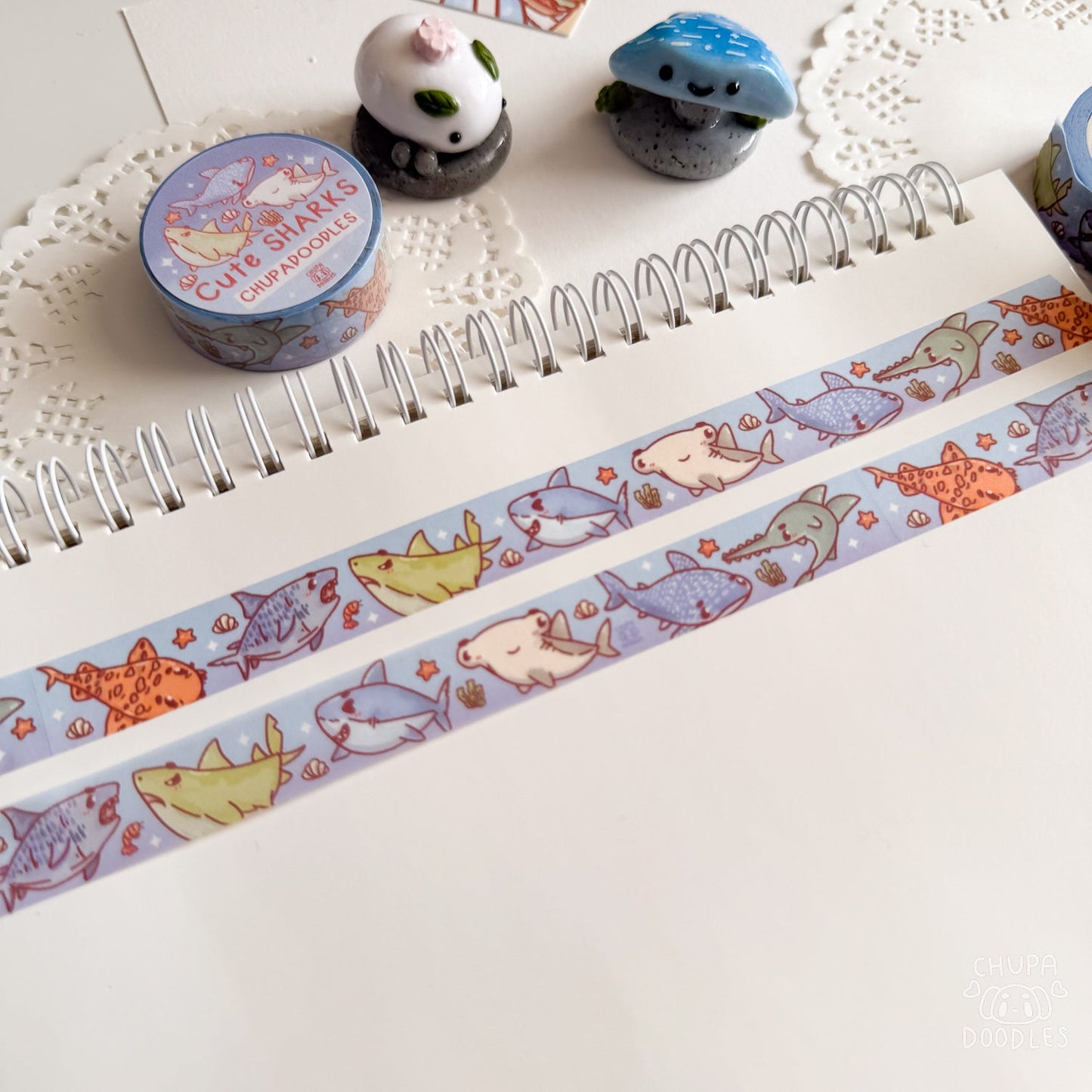 Cute Sharks ~ Washi Tape - The Kawaii Nest