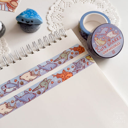Cute Sharks ~ Washi Tape - The Kawaii Nest