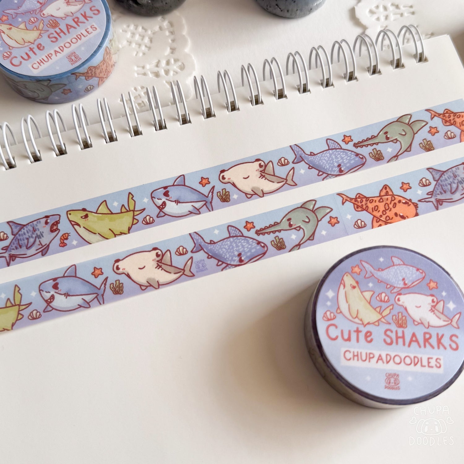 Cute Sharks ~ Washi Tape - The Kawaii Nest