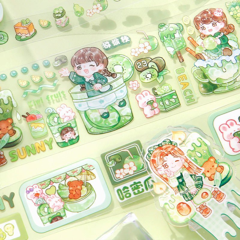 Cute Sticker Rolls and Stand ~ Fruit Series - The Kawaii Nest