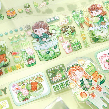 Cute Sticker Rolls and Stand ~ Fruit Series - The Kawaii Nest