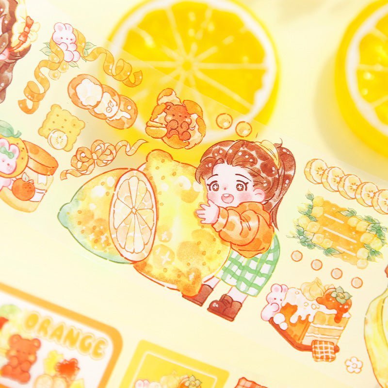 Cute Sticker Rolls and Stand ~ Fruit Series - The Kawaii Nest