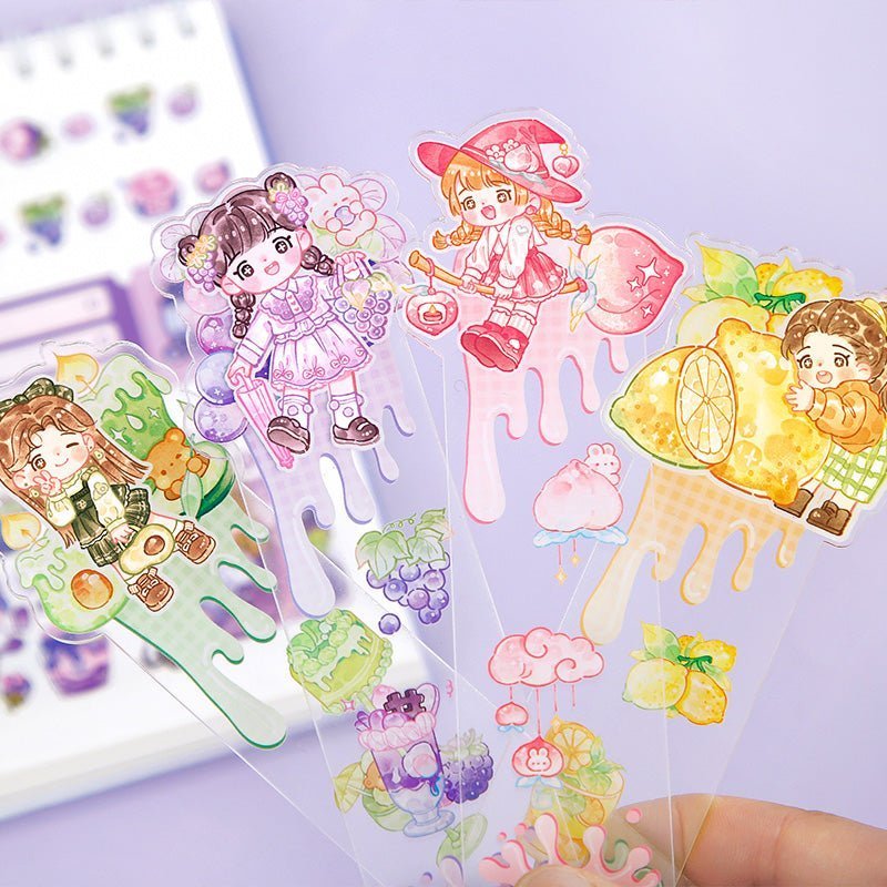 Cute Sticker Rolls and Stand ~ Fruit Series - The Kawaii Nest