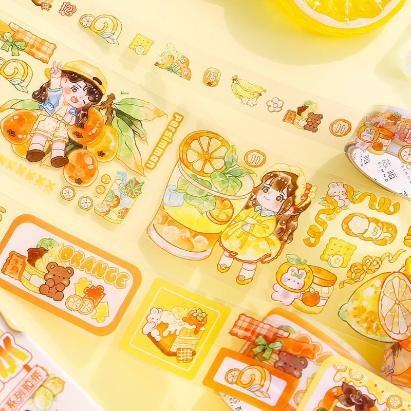Cute Sticker Rolls and Stand ~ Fruit Series - The Kawaii Nest