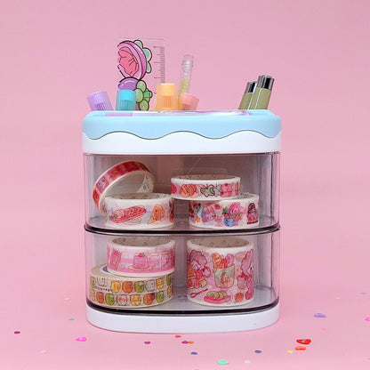 Desktop Organiser with Storage Drawers - The Kawaii Nest