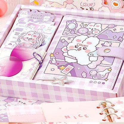 Diary Gift Set ~ Fluffy Bunny - The Kawaii Nest