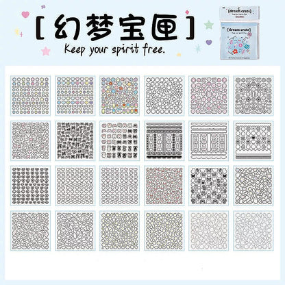 dream crate sticker book page examples