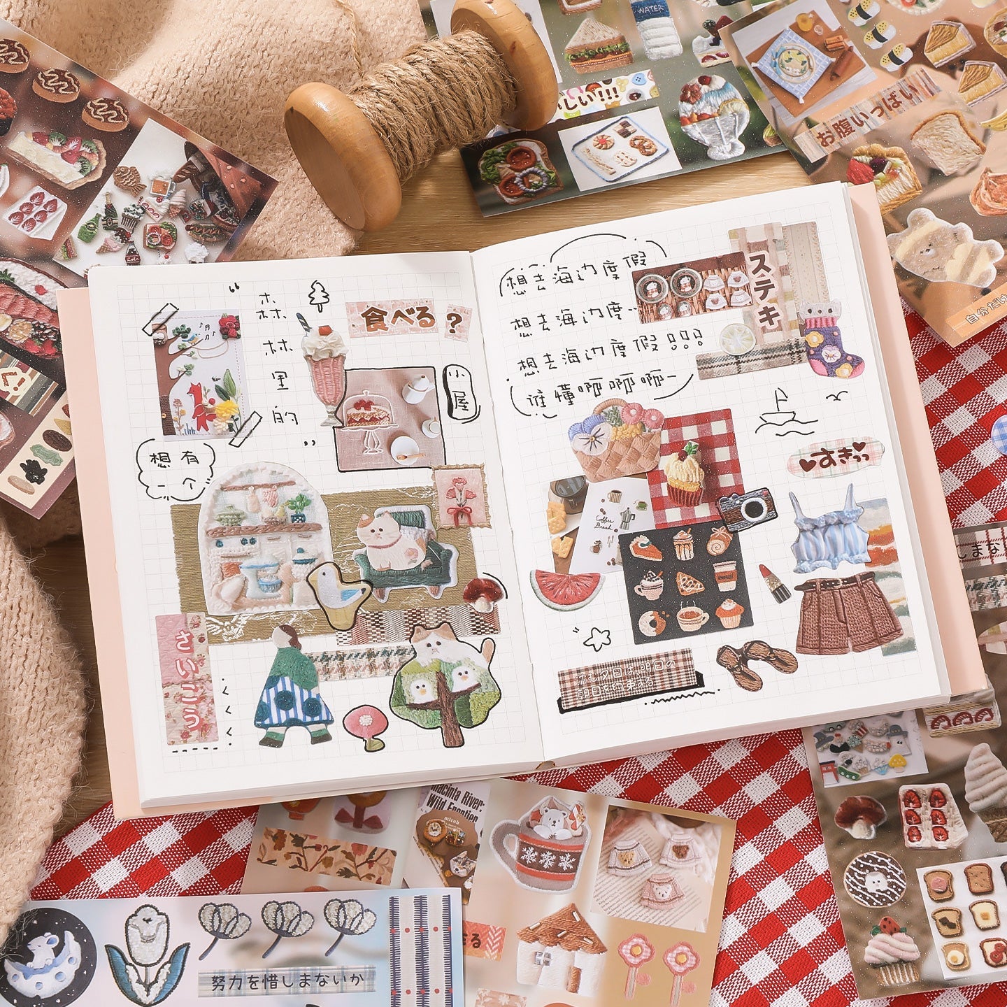 Embroidery Sticker Book - The Kawaii Neststickers