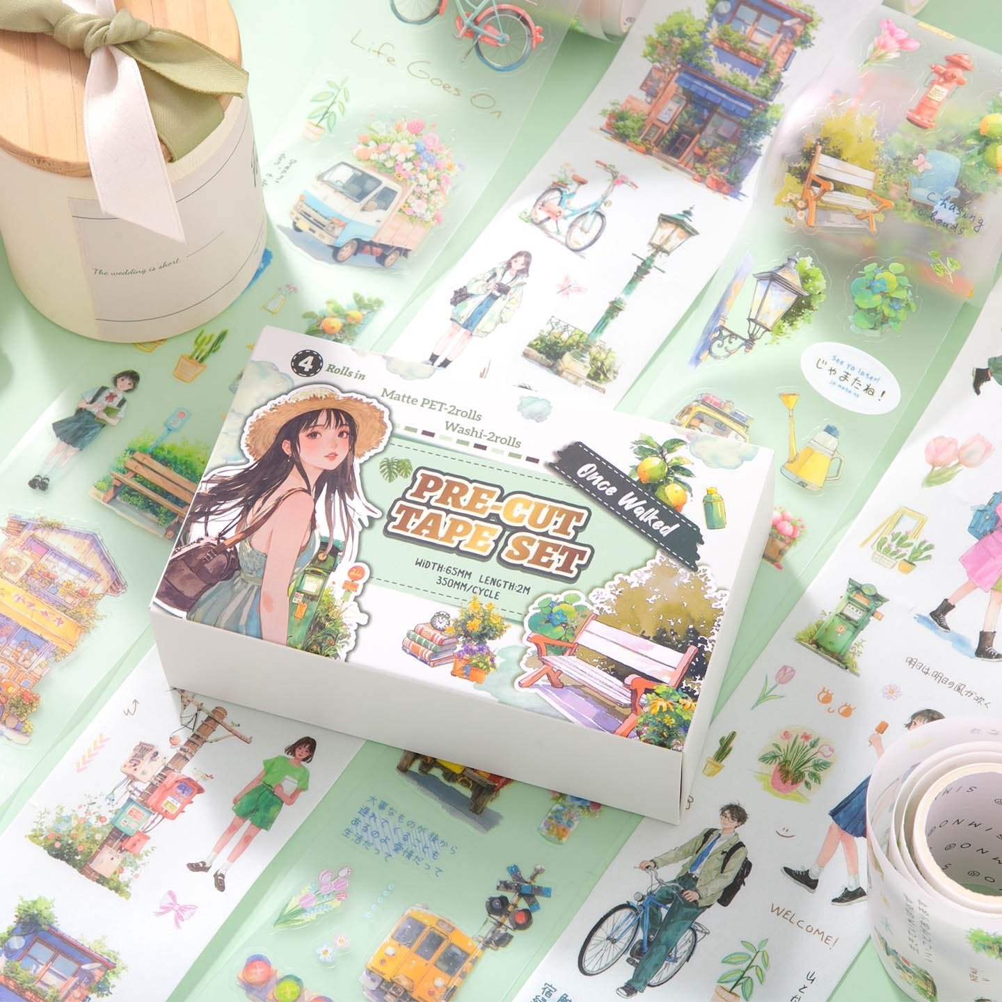 Everyday Moments Pre - Cut Journal Tape Set ~ 4 Rolls - The Kawaii Neststickers