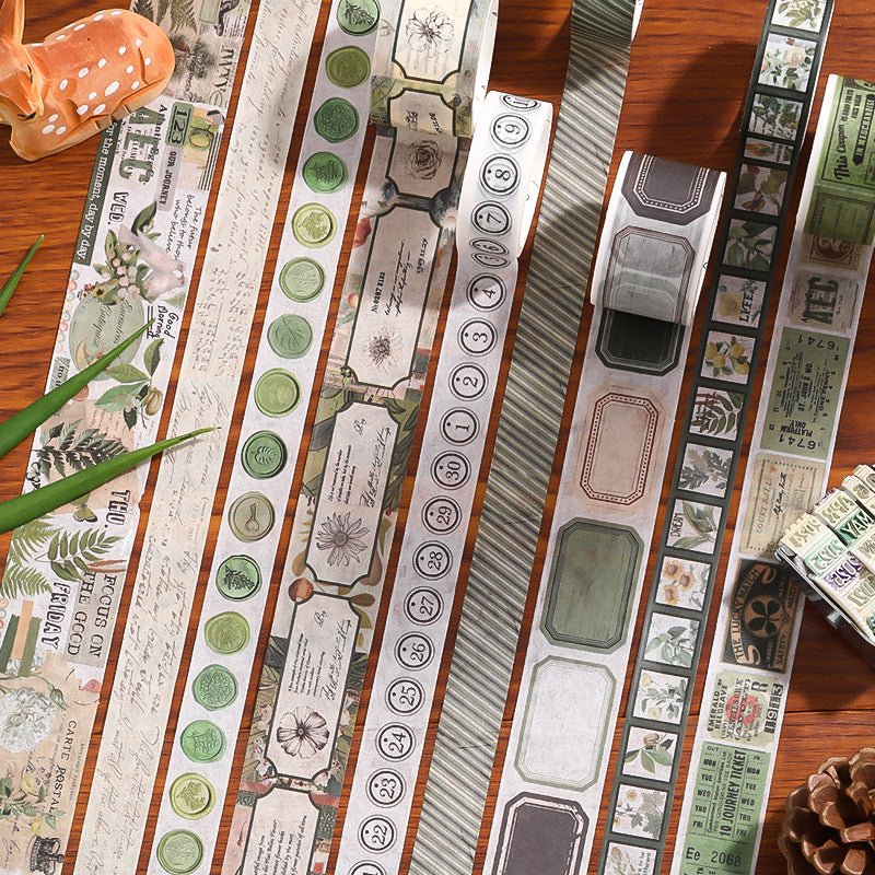 Flower & Botanic ~ Washi Tape Collector Box ~ 18 Rolls - The Kawaii Nest