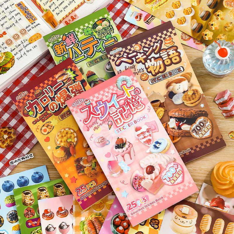 Foodie Sticker Books - The Kawaii Nest