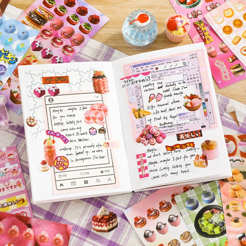 Foodie Sticker Books - The Kawaii Nest