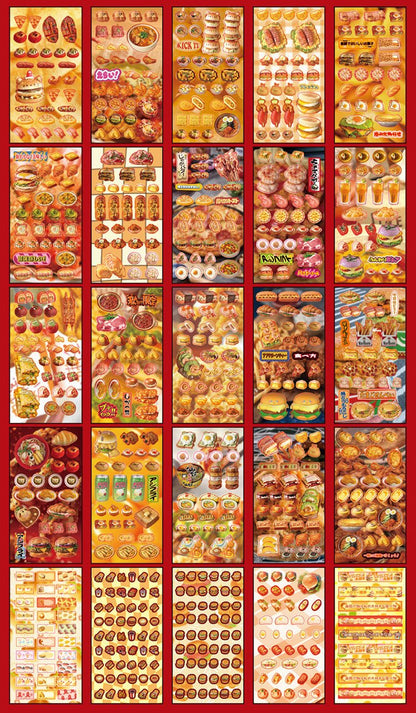 Foodie Sticker Books - The Kawaii Nest