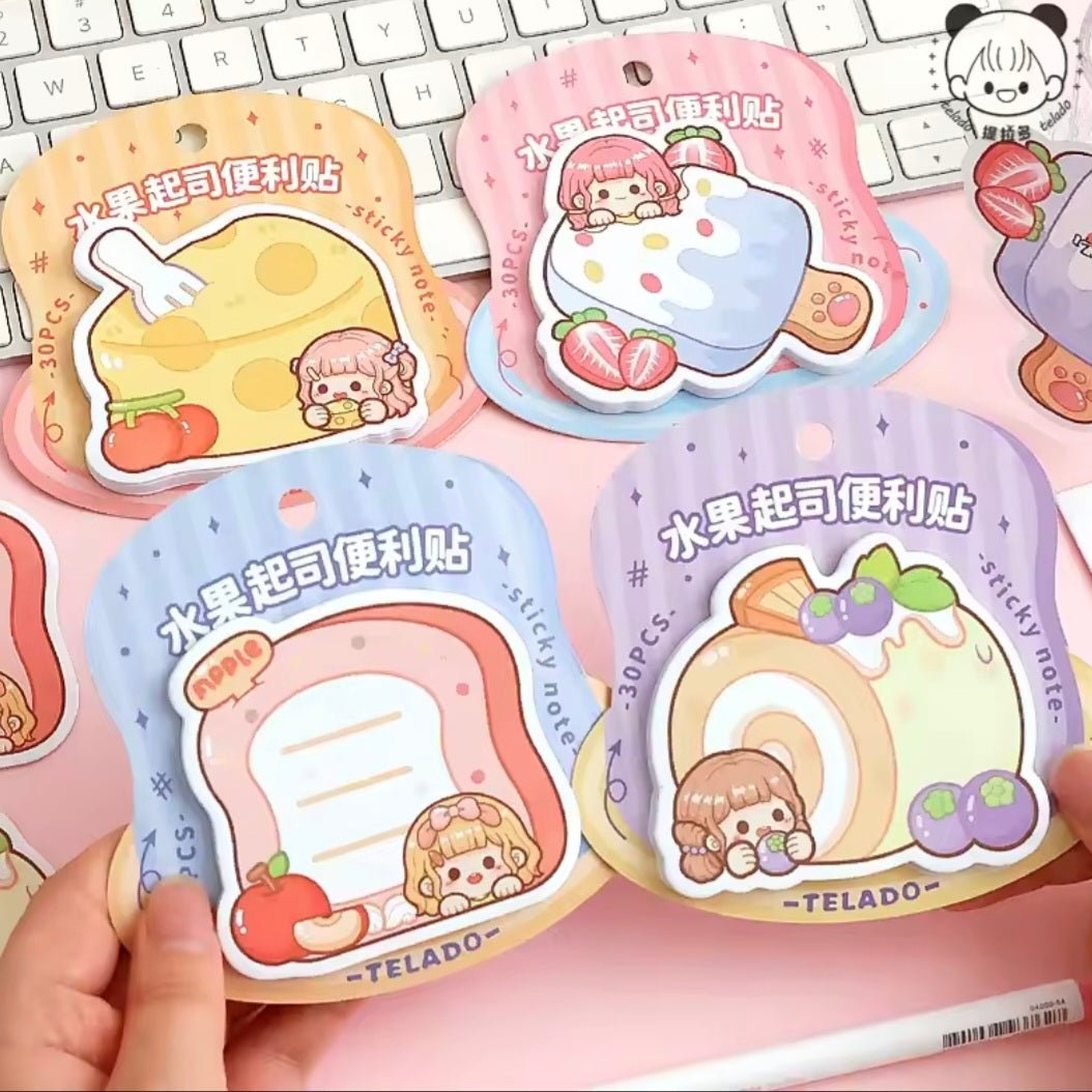 Foodie Sticky Note Papers - The Kawaii Nest