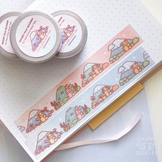 Frosted Mount Fuji Seasons ~ Washi Tape - The Kawaii Nest