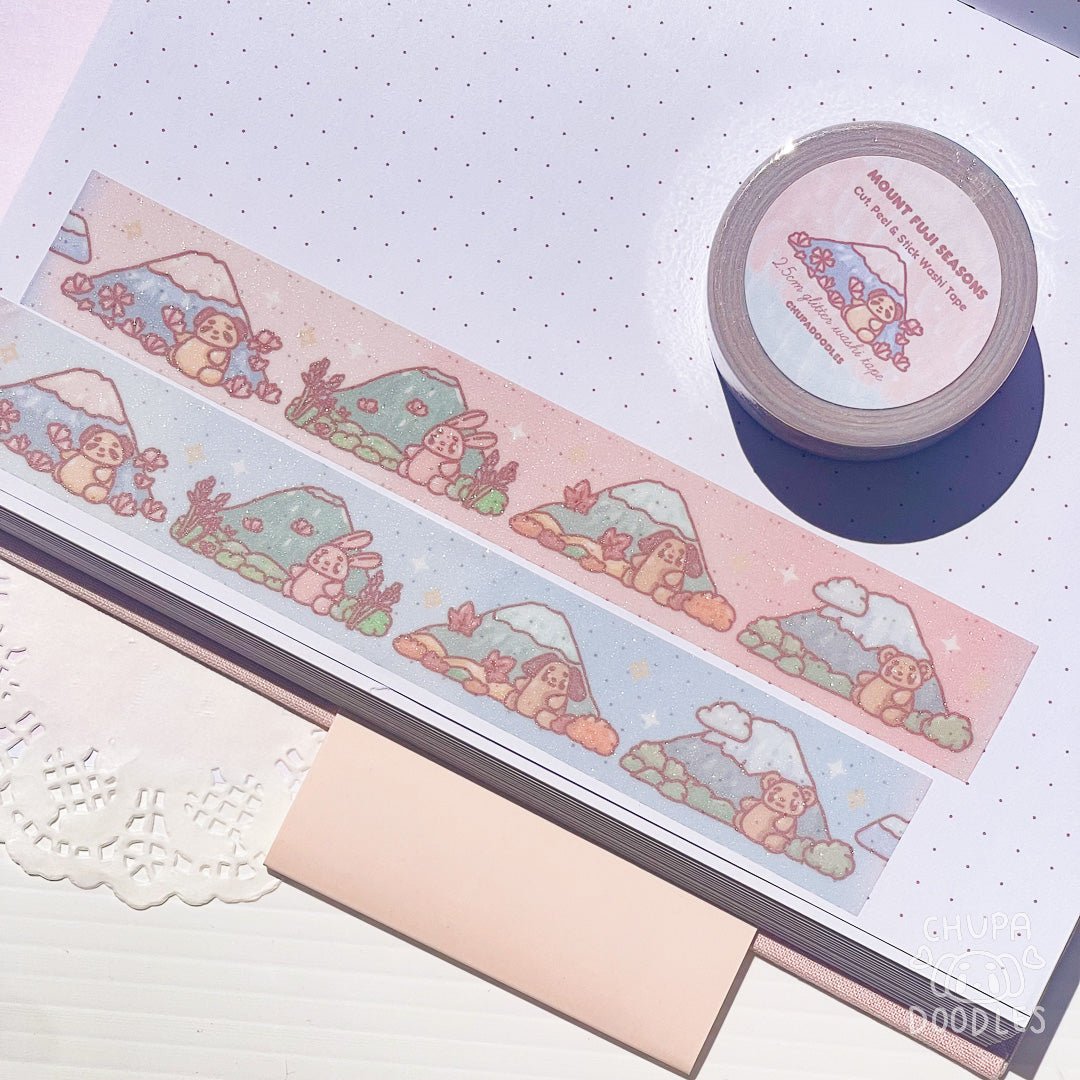 Frosted Mount Fuji Seasons ~ Washi Tape - The Kawaii Nest