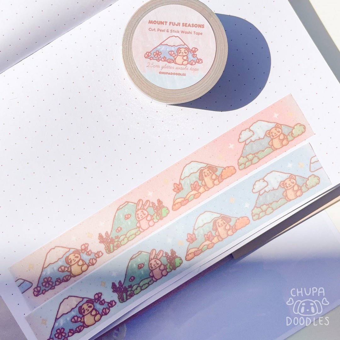Frosted Mount Fuji Seasons ~ Washi Tape - The Kawaii Nest