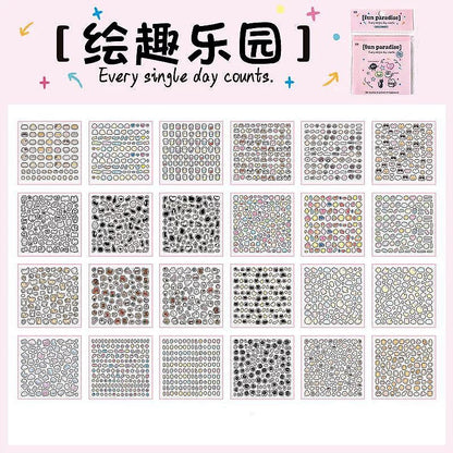 fun paradise sticker book page examples