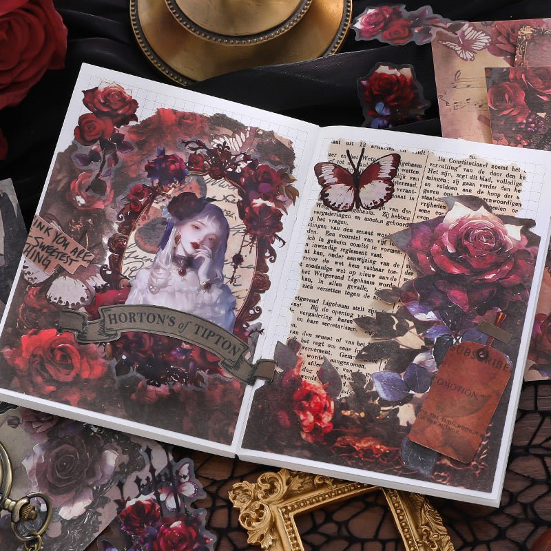 Gothic Scrapbook 30 Piece Material Packs - The Kawaii Nest