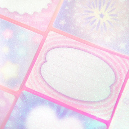 Gradient Crystal Sitcker Notes - The Kawaii Nest