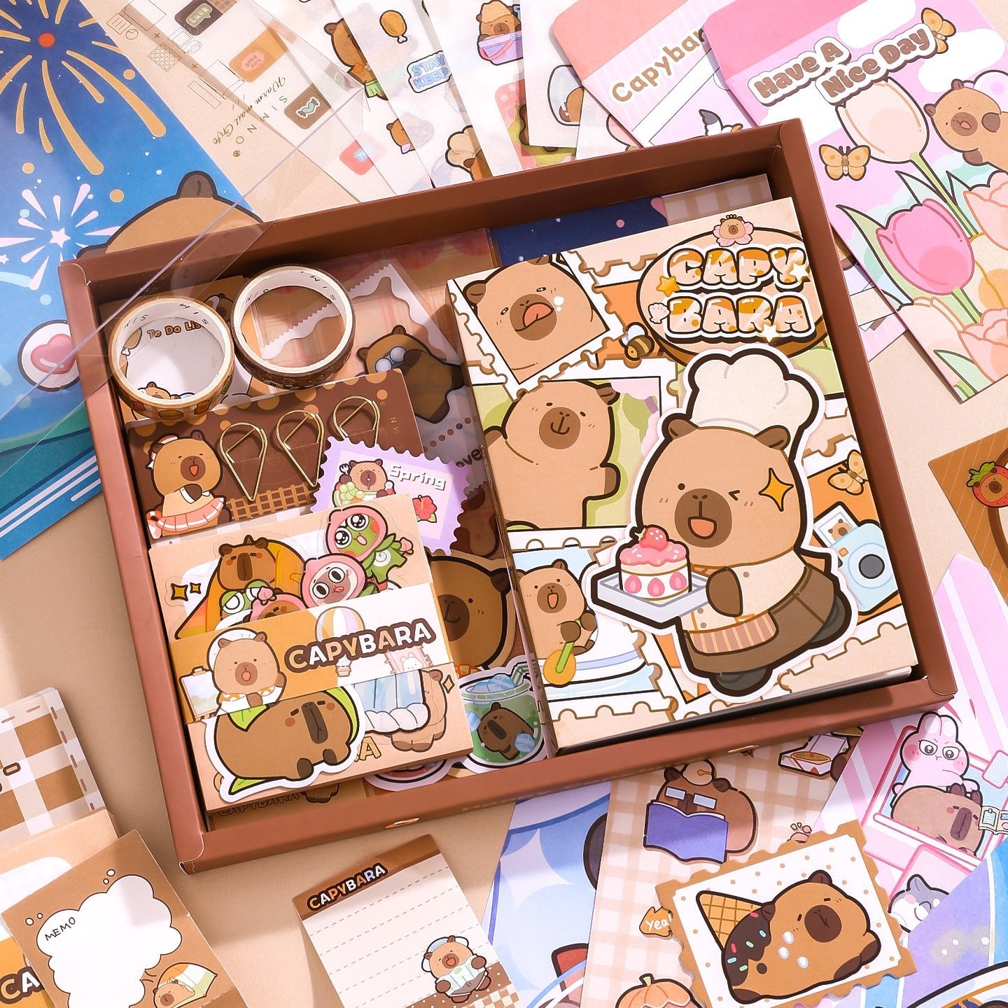 Happy Capybara Journal Set - The Kawaii Nest