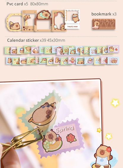 Happy Capybara Journal Set - The Kawaii Nest