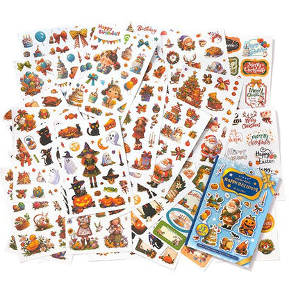 Happy Holidays Sticker Book - The Kawaii Neststickers