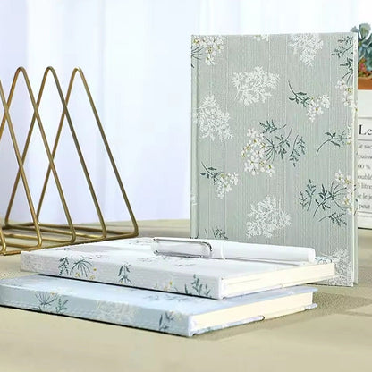 Heirloom Floral Notebook – A5, Cotton - Bound - The Kawaii Nest