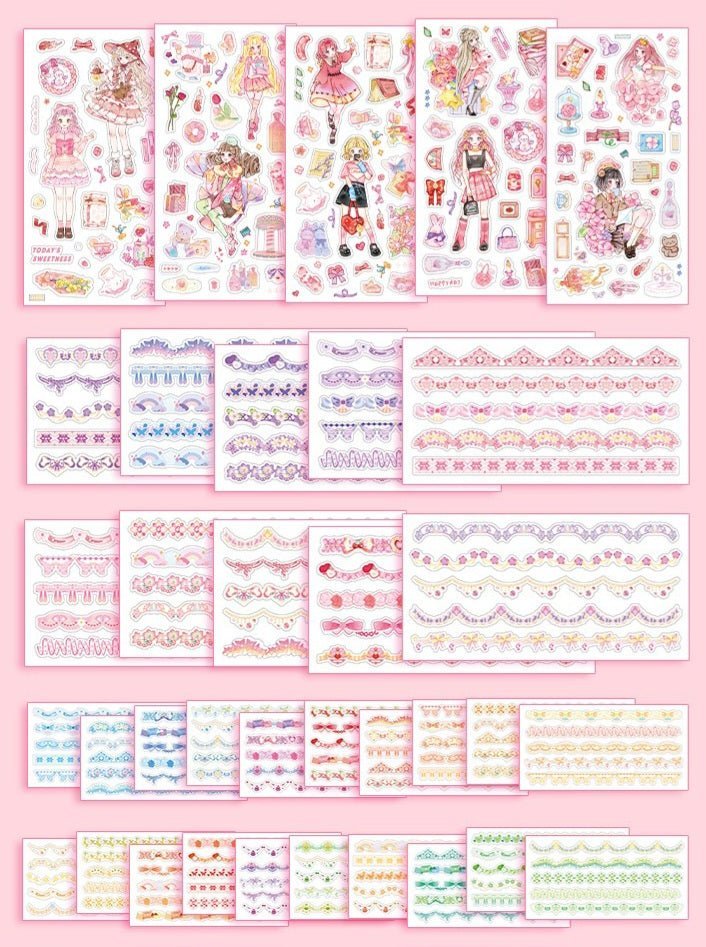 Journal Page Borders ~ Sticker Books - The Kawaii Nest