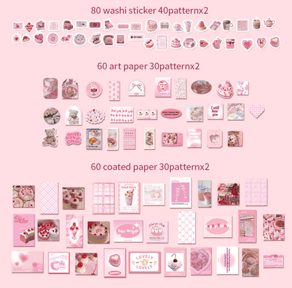 Journal Scrapbook Packs ~ 200 Pieces - The Kawaii Nest