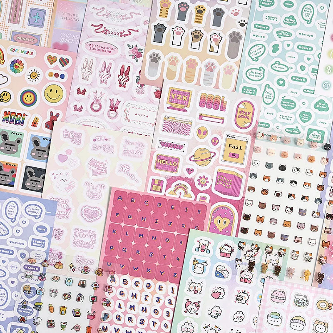 Kawaii Deco Sticker Books ~ 1000+ Stickers - The Kawaii Nest